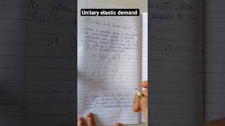 Unitary elastic demand economics [upl. by Urbai960]