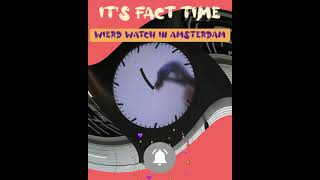 Wierd clock 😱😨 Schiphol clock ll shorts by Deepak factshorts facts trending factvideo [upl. by Airam555]