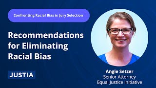 Recommendations for Eliminating Racial Bias  Confronting Racial Bias in Jury Selection 56 [upl. by Ettedranreb]