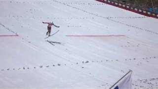 Kamil Stoch Planica 2485m 2018 widok z trybun slowmotion [upl. by Euqimod716]