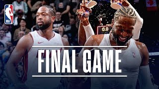 Dwyane Wade Records A TRIPLEDOUBLE In Last NBA Game  April 10 2019 [upl. by Cybil130]