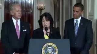 Judge Sotomayor Nominated To US Supreme Court [upl. by Qerat487]