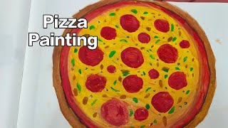 How to draw Pizza 🍕 Painting 🖌️🎨 [upl. by Scotney]