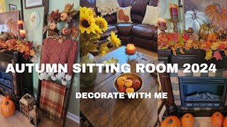 🍂AUTUMN SITTING ROOM 2024  DECORATE WITH ME 🍂 [upl. by Anon]