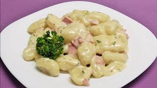 Gnocchi mit Käsesahne Soße in nur 10 Minuten [upl. by Ultann]