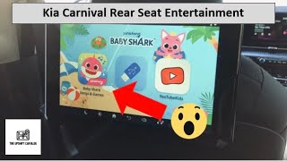 2022 Kia Carnival Rear Seat Entertainment Walkthrough and Review [upl. by Divine1]