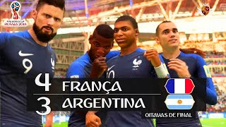 FRANÇA 4 x 3 ARGENTINA  COPA DO MUNDO RECRIADA NO FIFA 18 [upl. by Atirehgram]