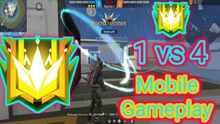 Mobile Gameplay 💪 1vs4 😱 Garena free fire 🔥trending viral freefire freefiremax [upl. by Hessney700]