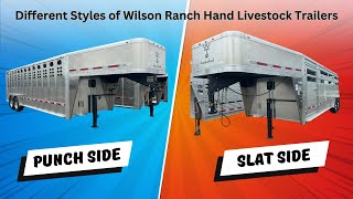 Punch Side or Slat Sided Wilson Livestock Trailer [upl. by Uziel]