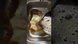 Air fryer cleaning hack 👍 tips tipsandtricks diy recipe viralvideo trending [upl. by Enairb]