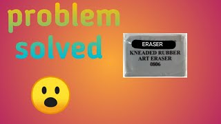 how to make kneaded eraser harder to softer😇 [upl. by Dewitt605]