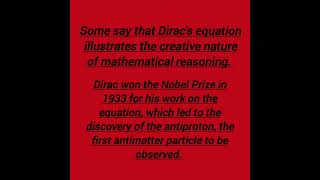 Dirac equation physics diracequation [upl. by Eldreeda]