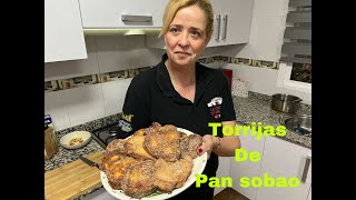 Torrijas caseras de pan sobao [upl. by Pizor]