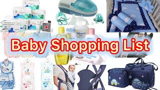 Newborn baby budget shopping list  important essentials list  newborn items must buy [upl. by Backer]