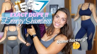 Gymshark Seamless sets on ALIEXPRESS  15 EXACT DUPE [upl. by Neemsaj988]