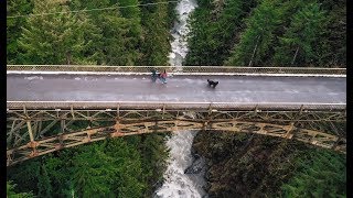 Fairfax Bridge and Carbon River  Part II  4K Drone Footage 2018 [upl. by Ymme974]