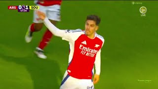 Kai Havertz Goal  Arsenal vs Southampton 01 Highlights  epl 202425 [upl. by Porche41]