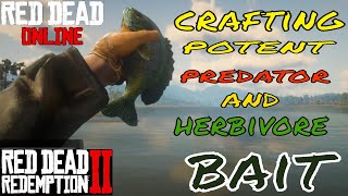 Red Dead Redemption 2 Crafting Potent PredatorHerbivore Bait TIP AND TRICKS INGREDIENTS LOCATIONS [upl. by Nesnah]