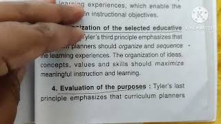 Tylers curriculum Inquiry model for curriculum development unit 4 knowledge and curriculum [upl. by Elleuqram207]