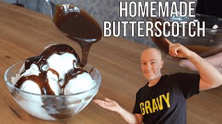 Butterscotch Recipe  Homemade Butterscotch Easy Butterscotch Dessert  Butterscotch Sauce [upl. by Elehcar]