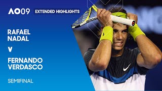 Rafael Nadal v Fernando Verdasco Extended Highlights  Australian Open 2009 Semifinal [upl. by Adrahs766]