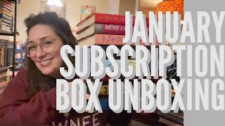 January Book Subscription Box Unboxing 🚀 [upl. by Rosenblast]