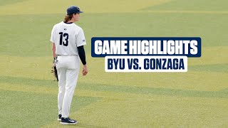 BASEBALL GAME HIGHLIGHTS  BYU VS GONZAGA  Game 1 [upl. by Tesler]