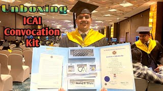 ICAI Convocation Unboxing Welcome Kit CA Convocation kit 🎓🤩🎉 [upl. by Nniuqal]