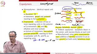 Lecture 26  Copolymers 1 [upl. by Lahcsap]