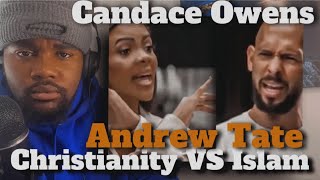 First Time Hearing Andrew Tate amp Candace Owens discuss Islam vs Christianity [upl. by Esidnac]