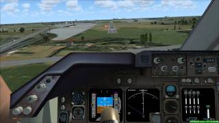 FSX PMDG KLM 747 Landing  Amsterdam Schiphol EHAM Cockpit view [upl. by Wehhtam140]