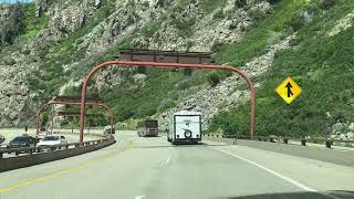 I70 Westbound  Driving through Glenwood Canyon  Going to Aspen CO  61824 [upl. by Goodden247]