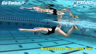 Breaststroke  Kick with Fins [upl. by Enirehtahc969]