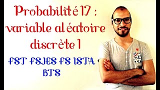 Probabilité 17  variable aléatoire discrète 1 s2lafac adnantaalim [upl. by Meirrak463]