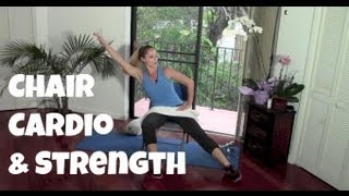 40Minute Seated Chair Cardio and Strength Workout [upl. by Yrad]