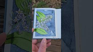 Night Blooming Jasmine Sketchbooks Art Flowers WatercolorArt Jasmine FloralArt painting [upl. by Luht155]