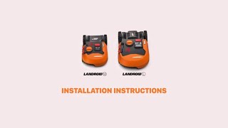 Installation Instructions  WORX Landroid [upl. by Ecneps926]