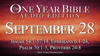 September 28  One Year Bible Audio Edition [upl. by Zalea]