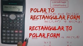 Polar Form To Rectangular Form Conversion  ViceVersa [upl. by Carson114]