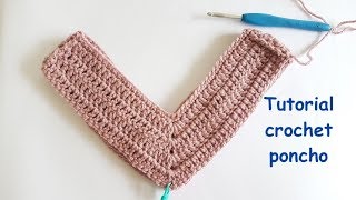 Tutorial crochet poncho  how to crochet a poncho [upl. by Absalom]