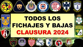 LAS ÚLTIMAS ALTAS Y BAJAS DE LA LIGA MX 2024 🔥FICHAJES 🔥 FUTBOL ESTUFA 🔥 CLAUSURA 2024 🔥 ligamx [upl. by Burl954]