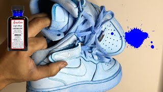 HOW TO DYE YOUR SHOES WITH ANGELUS DYE TUTORIAL MUST WATCH  BYSHAAD [upl. by Eeb]