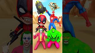 PoIpOiPoIpOiPoIpOiPoPi ✨🔥 Spiderman vs Joker Hulk Deadpool gta spiderman homemaranha [upl. by Stodder]