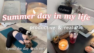 Summer Vlog ✨ REALISTIC amp PRODUCTIVE day in my life self care fitness daily routines [upl. by Nnahteb]