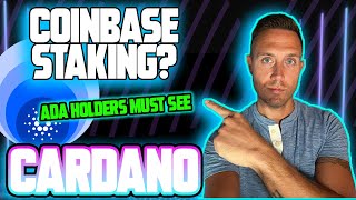 Coinbase Offers Cardano Staking ADA Holders Should See THIS [upl. by Alisia]