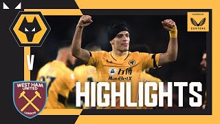 JIMENEZ BURSTS WEST HAMS BUBBLE  Wolves 10 West Ham  Highlights [upl. by Mart]