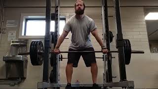 315lb barbell shrugs [upl. by Sutphin994]