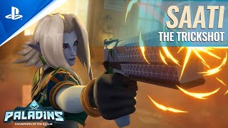 Paladins  Saati Reveal Trailer  PS4 [upl. by Terr]