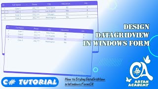 C Design a Styling for DataGridView in Windows Form [upl. by Aihsinat]