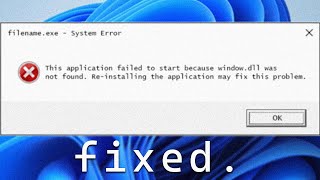 How to Fix Missing DLL Files in Windows 11 Easy Guide [upl. by Lebezej]